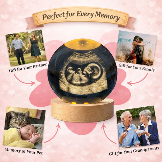 Custom Ultrasound Orb – Crystal Keepsake